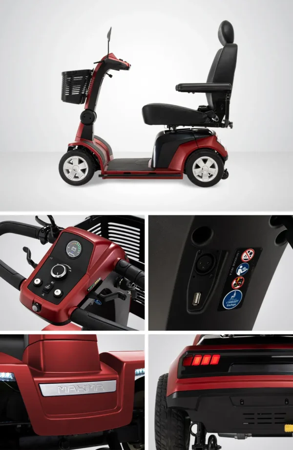 maxima-4w-collage-garnet-red Pride Maxima 4-wheel